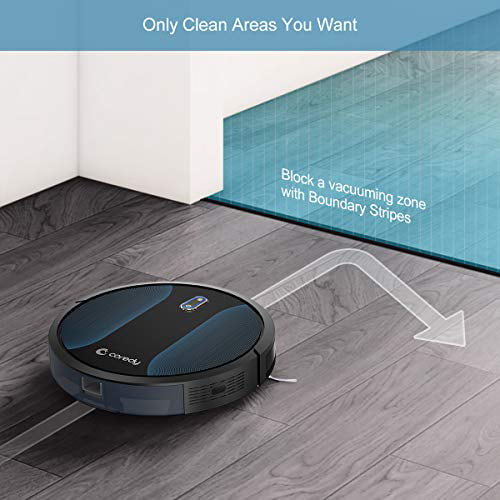 Self Charge Robot Vacuum Cleaner 1400PA Max Suction Super Quiet Cleans Pet Fur