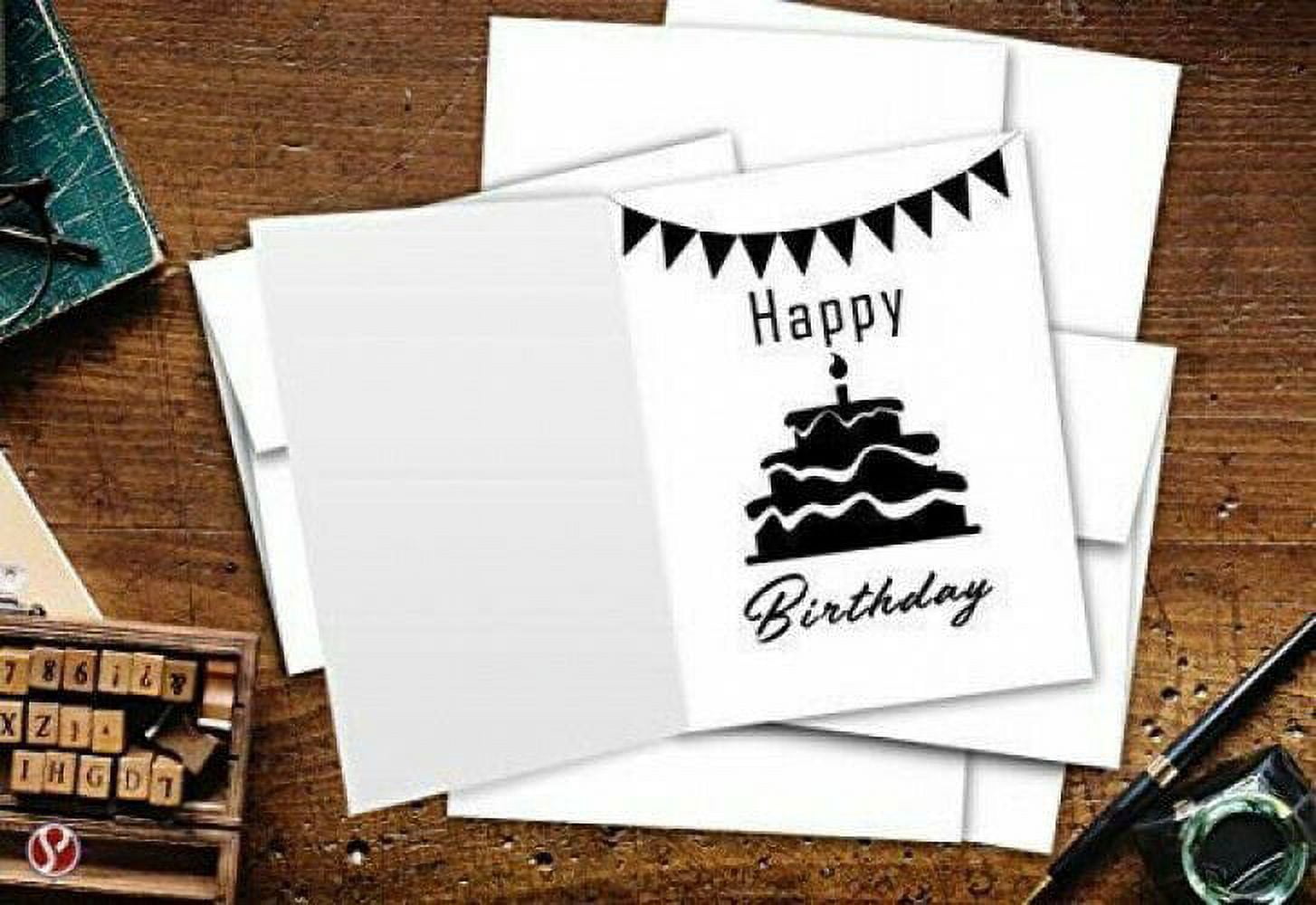 Greeting Cards Set – 4.25 x 5.5" Blank White Cardstock and Envelopes Perfect for Business, Invitations, Bridal Shower, Birthday, Interoffice, Holiday Cards, Weddings and All Occasion – Bulk Set of 30