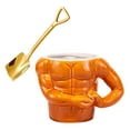 thumbnail image 3 of Tazas divertidas del músculo con asa Tazas de café grandes Taza de esmaltadas para regalo de cumpleaños Amante de los , Taza y Cuchara Cuadrada Taza y Cuchara Plana perfecl Taza de café, 3 of 8