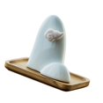 thumbnail image 1 of Burner de incienso soporte para la barra de incienso, forma única del adorno lindo con cerámica de la bandeja para la mesa de meditación de frijoles, 1 of 9