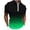 Green, variant on Golf T Shirts for Men Gradient Print Half Zip Shirt for Office, Streetwear Lightweight Shirt