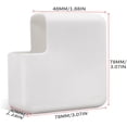 thumbnail image 2 of MacBook Silicone Power Adapter Cover Case for Apple MacBook Pro 16 inch 2021(A2485), White, 2 of 7