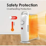 AirChoice 700W Oil Filled Radiator Heater with Adjustable Thermostat, Automatic Power-off For Up to 120 Sq.Ft