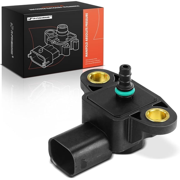 A-Premium MAP Manifold Absolute Pressure Sensor Compatible with Mercedes-Benz C250 2012-2015, SL65 AMG 2013-2015, SLK250 2012-2015 - Replace# 0261230250, 0081530228
