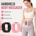 thumbnail image 2 of Multifunctional Full Body Fascia Rings Compact Mini Fascia Rings Massager for Home Gym Use, Ab Machine USB Rechargeable Gear for Abdomen/Arm/Leg 5 Intensity Levels with Massager Function (Pink), 2 of 9
