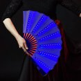 thumbnail image 5 of Limited Time Deal karymi Holographic Folding Clap Fans for Line Dancing Foldable Holding Colors Fan for Line Dancing Party Dance Enthusiasts Gift Summer Savings Weekly flyer Gifts for Women, 5 of 5
