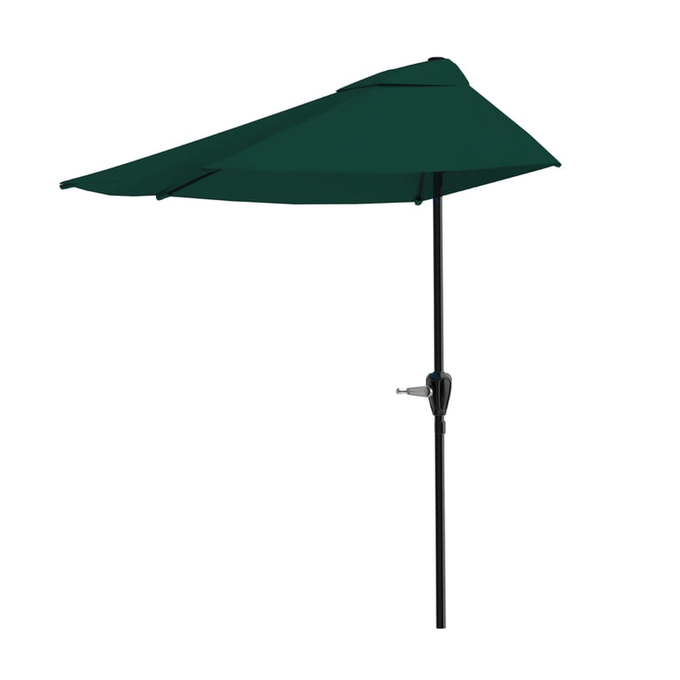 Pure Garden 9ft Half Umbrella for Balcony and Patio photo 1