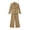 LL7-Khaki, variant on Women Solid Business Suit 2 Piece Set, Lapel V Neck Single Button Fitted Blazer Pantsuits High Waist Wide Leg Straight Pants Elegant Formal Outfit Professional Office Work Sets