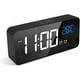 thumbnail image 1 of Reloj despertador digital, reloj despertador LED con función de repetición, cargado con puertos USB (negro), 1 of 5