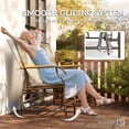 thumbnail image 4 of Outsunny Causeuse-Banc à Bascule d'Extérieur, Chaise Balançoire pour 2 Personnes avec Table, 4 of 10
