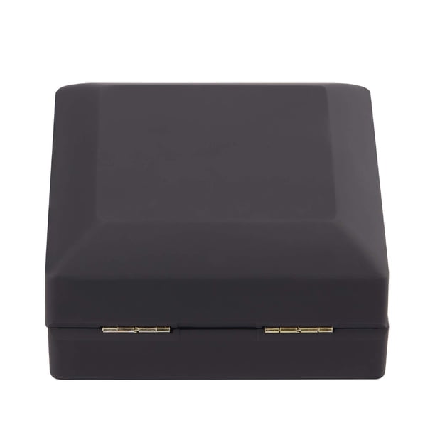 Caja de terciopelo para guardar joyas, organizador para bodas, compromisos, propuestas, cumpleaños y aniversarios (negro)