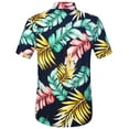 thumbnail image 2 of SSLR Mens Hawaiian Shirts Short Sleeve Casual Button Down Shirts, 2 of 7