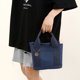 thumbnail image 1 of Bolsa tipo cubo de lona, ​​de mano femenino de gran capacidad, portátil para vacaciones de fin de semana Ndcxsfigh Para Estrenar, 1 of 7