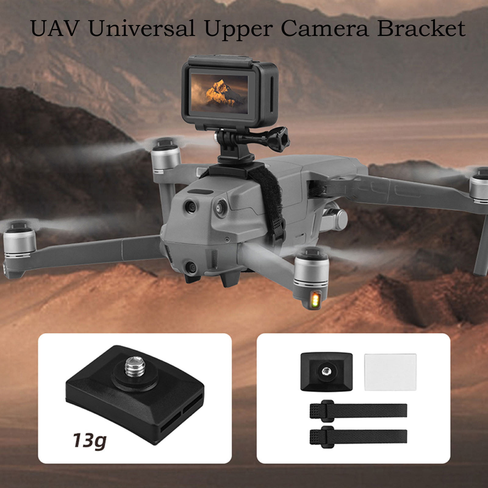 Universal Top Extension Camera Light Bracket Mount Holder For DJI Mavic Mini 2