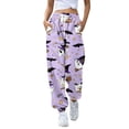 thumbnail image 2 of Halloween Pajama Pants for Women Halloweens Cute Print Pjs Pants Plush Pajama Bottom Sleepwear Matching Pajamas Halloween Christmas Gifts, 2 of 6
