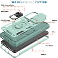 thumbnail image 3 of Dteck Samsung Galaxy S21 ultra Case, Slide Camera Lens Protector Cover Magnetic Ring Holder Kickstand Rugged Shockproof Case for Samsung Galaxy S21 Ultra,Green, 3 of 11