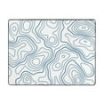 thumbnail image 2 of LNWH Abstract Blue Line Stripe Rug for Bedroom Living Room, Non-Slip Soft Foldable Carpet, 63" x 48", 2 of 6