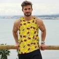 thumbnail image 6 of Fuzoiu Duck with Star Sunglasses Print Men's Workout Tank Tops,Sleeveless Gym Shirt Quick Dry,Fitness Bodybuilding T-Shirt,Muscle Athletic Workout Tee-X-Large, 6 of 7