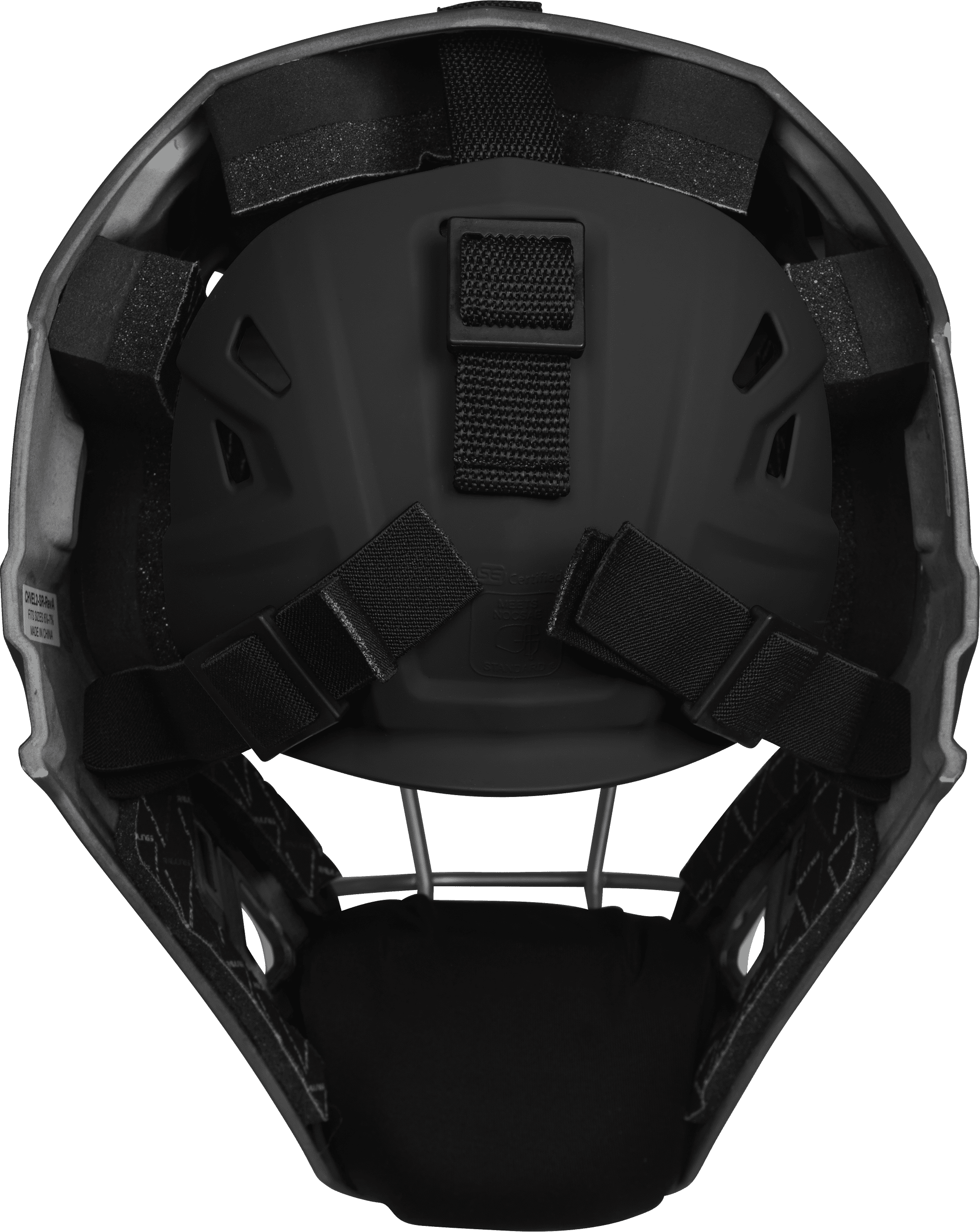 Rawlings Velo Baseball Junior Catcher's Helmet | Black/Orange | Junior