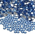 thumbnail image 2 of NCB 2000pcs Flatback Round Glass Nail Art Rhinestones Crystal for DIY Making Accessories Shoes, Clothes, Face Art, Bags, Manicure (Lt. Sapphire, SS8 2000pcs), 2 of 2