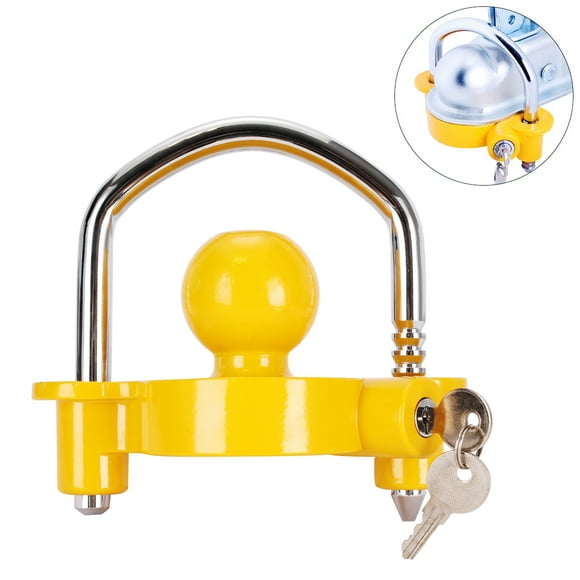 GJX Aluminum 1-7/8 2 2-5/16 Towing Trailer Coupler Lock for 1-7/8 2 2-5/16 Hitch Ball