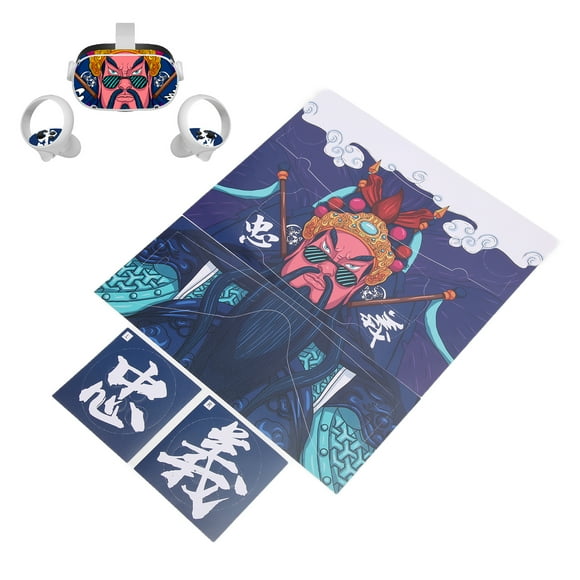 VR Glasses Sticker, VR Glasses Protective Skin Decals Clear for 2 Loyalty Guan Gong