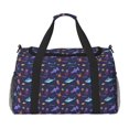 thumbnail image 1 of Disketp Cute Shark Bolsa de Viaje Tipo Duffle, Bolso de Mano para Fin de Semana para Mujer, Bolsa de Gimnasio Ligera para Hombre, Esencial para Viajes, 1 of 7