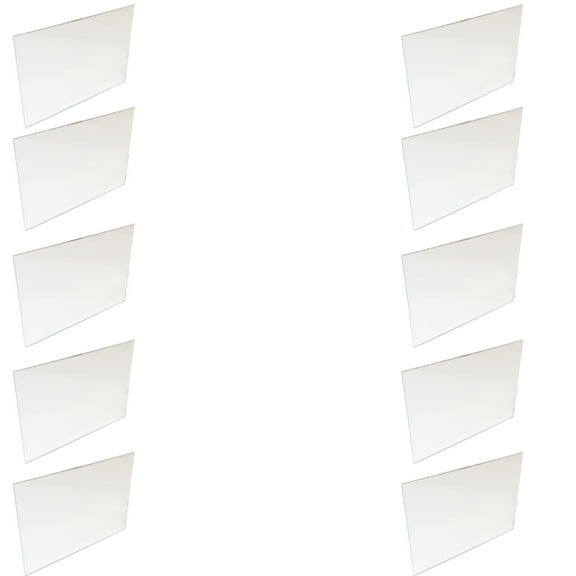 Mirror Plexiglass Rectangular. Size 2.5 inches x 3 inches. Pack of 10.