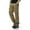 Khaki, variant on Cethrio Mens Cargo Pants Relaxed Fit Casual Work- Casual Loose Plus Size with Pockets Workout Casual Clearance Outdoor Fall and Winter Black Cargo Pants Size XL