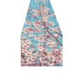 thumbnail image 2 of BSDHOME Chemin de Table en Coton et Lin Fleur de Cerisier et Fleur de Sakura 14x72 Pouces, 2 of 4