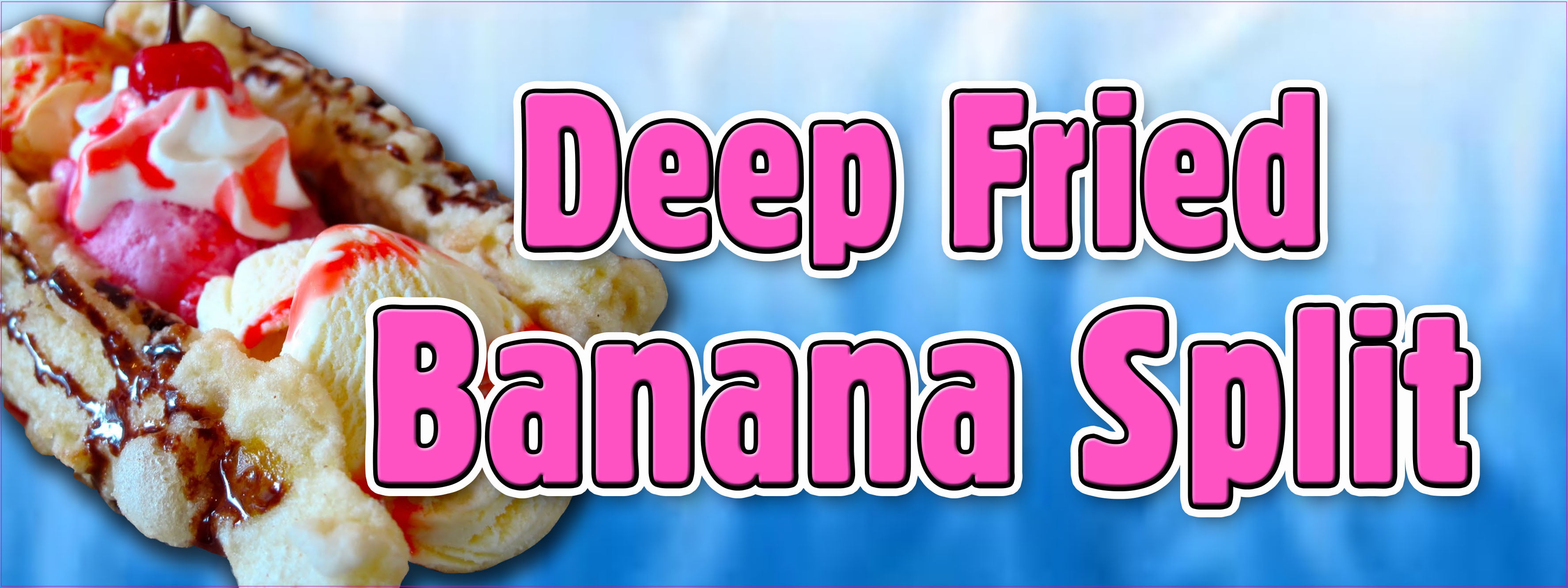 Banana Split Concession Restaurant Food Truck Die-Cut Vinyl Sticker