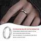 thumbnail image 3 of Minnieouse Anillos simples para parejas, adorno de joyería, regalos de compromiso de boda, elegante Color sólido, dedos plateados, decoración, anillo Ropa, zapatos y accesorios Miscelánea 6 mm Minnieouse AP014491-04, 3 of 6