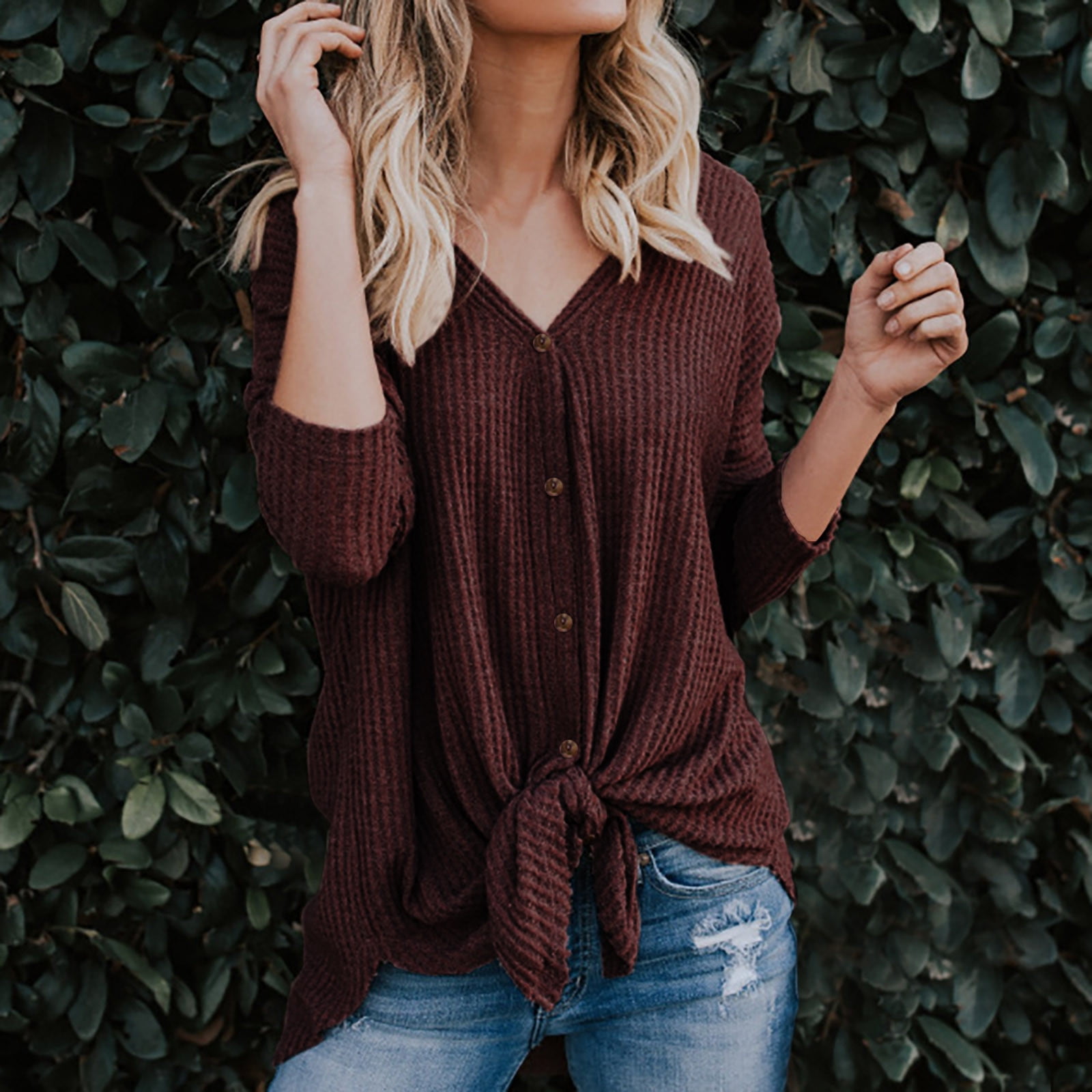 Tops Crewneck Pullover Knitted Sweater 