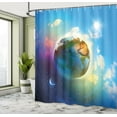 thumbnail image 5 of Ambesonne Space Shower Curtain, Cosmos Vibrant Scenery, 69"Wx84"L, Blue Violet, 5 of 5