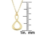 thumbnail image 3 of KoolJewelry 14k Yellow Gold Infinity Pendant Necklace (18 inch), 3 of 4