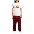 thumbnail image 4 of CafePress - Irish Egyptian Flags Women's Light Pajamas - Women's Short Sleeve Print T-Shirt and Pants Light Cotton Pajama Set, 4 of 7