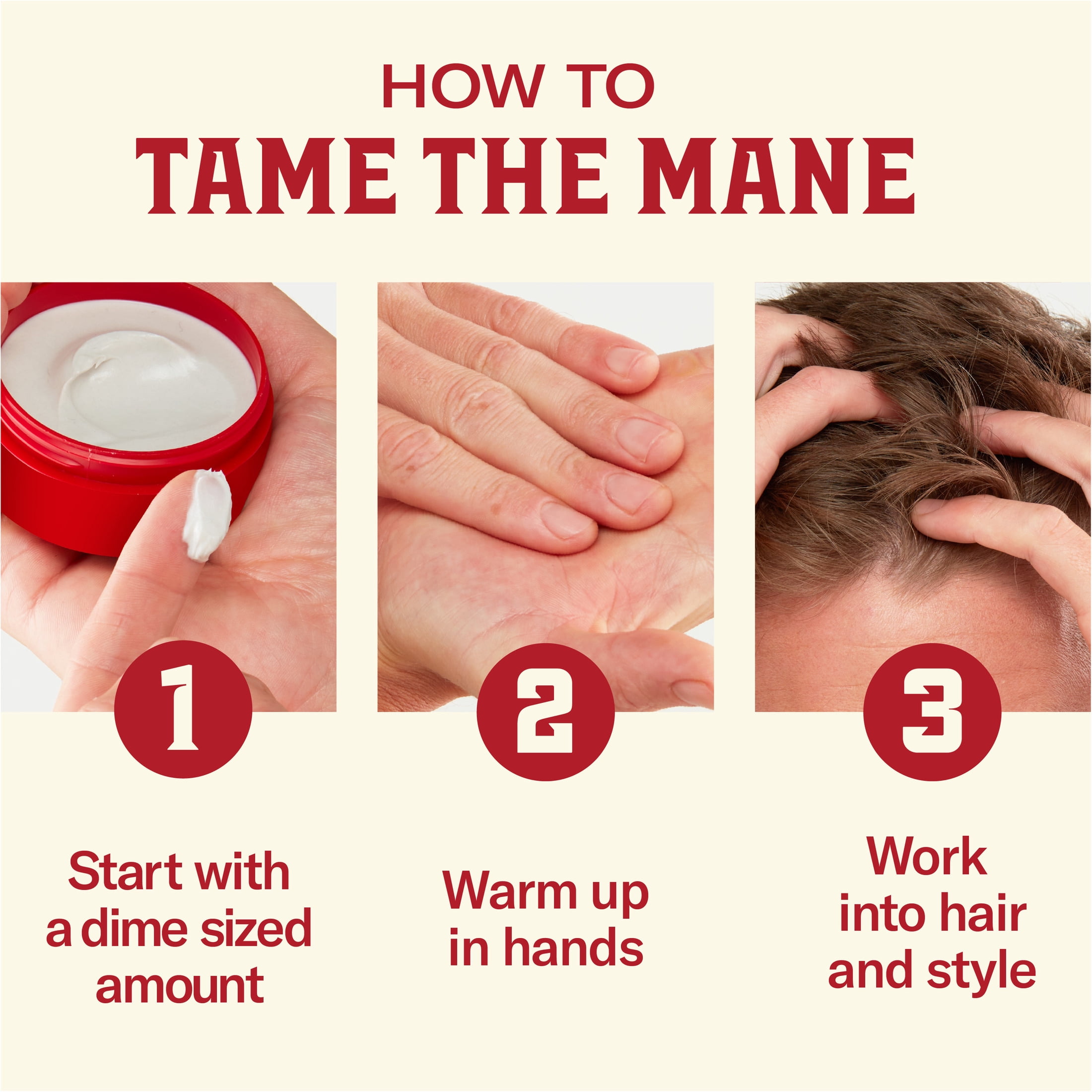 Old Spice Lightweight Cream for Men, Healthy and Strong with Vitamin E and Biotin, Men's Hair Styling Lightweight Cream, Low-Medium Hold, Matte Finish, 2.22 oz
