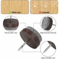 thumbnail image 4 of Chair Glides to Nail, 80 Pcs Furniture Glides Nails, 22mm Round Gliders Chair Buffer, Felt Furniture Glides Buffers for Furniture Chair Table Leg Protection,, 4 of 5