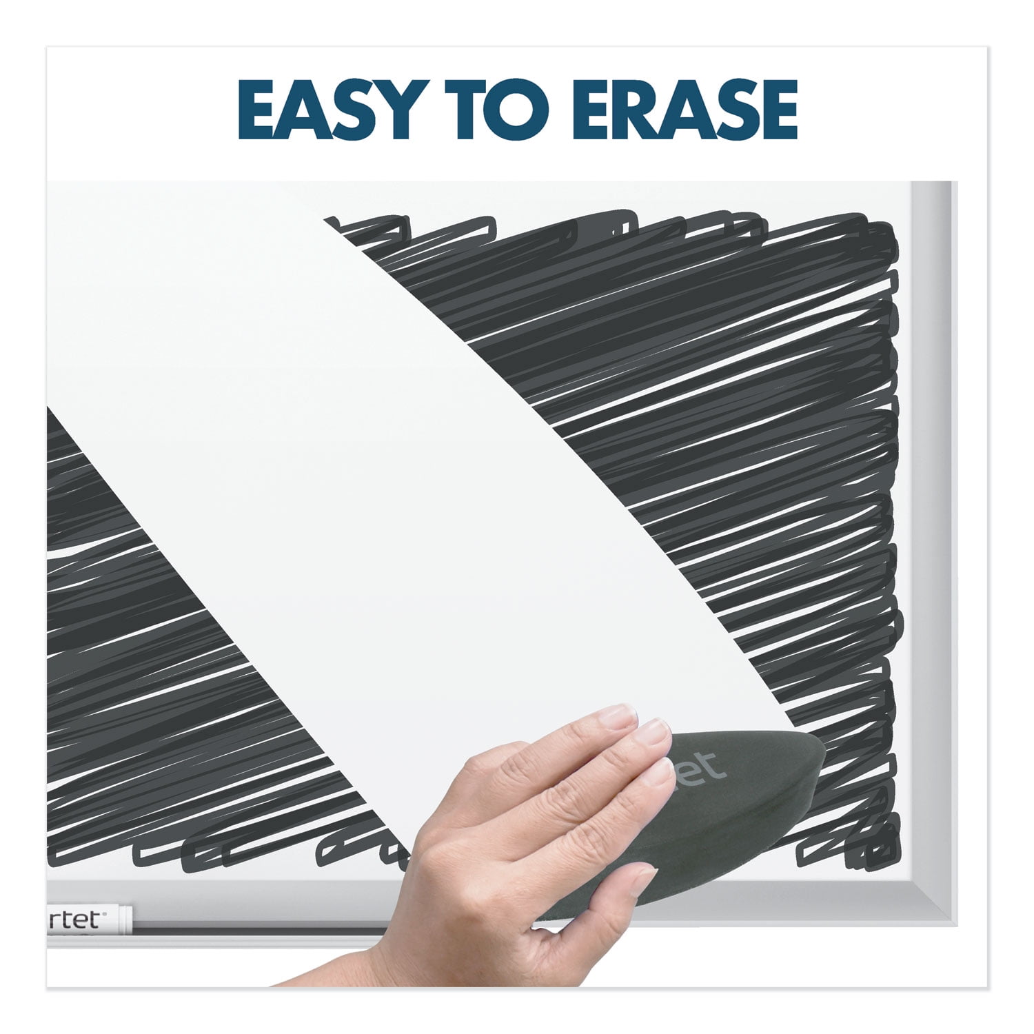 Quartet Classic DuraMax Porcelain Magnetic Whiteboard 36 x 24 3 x 2 Silver