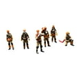 thumbnail image 4 of Milaget 1/64 Scale Firefighter Figure Diorama Action Figures Mini Realistic Tiny People Model for Scenery Landscape Decor Accessories Style C, 4 of 9