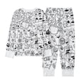 thumbnail image 6 of WOYY Kids Halloween Coloring Pajamas Long Sleeve Top & Sleep Pants Loungewear, Sizes 2-10, 6 of 8