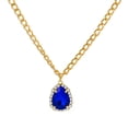 thumbnail image 4 of Retro Micro-set Zircon Water Drop Pendant Necklace Light Luxury Rhinestone Collarbone Chain Necklace Women, 4 of 9