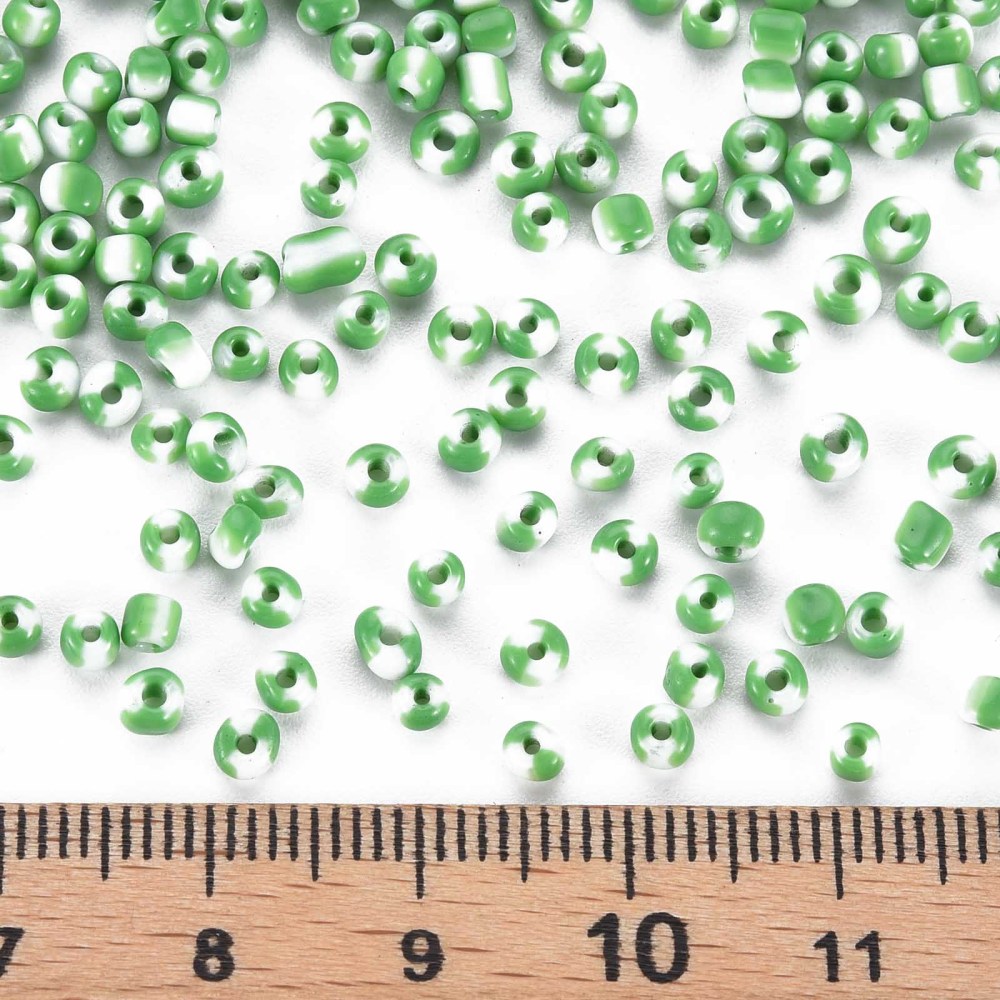 8/0 Glass Seed Beads Opaque Colours Seep Sea Green 3mm hole:1mm diy