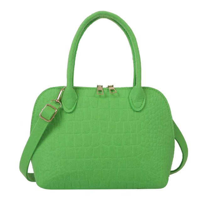 Bolso Bolso de mano para mujer, bolso de mano informal de fieltro de color caramelo para mujer (verde) Ehuebsd Para Estrenar