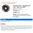 thumbnail image 2 of Front Brake Rotor - Compatible with 2004 - 2006 RX330 2005, 2 of 2