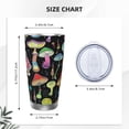 thumbnail image 4 of KLL Bright Mushrooms Print 40oz Stainless Steel Insulated Car Cup with Spillproof Lid - Keep Your Drink Hot or Cold on the Go-Without Straw, 4 of 8