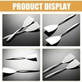 thumbnail image 5 of ABCISI 2pcs Stainless Steel Metal Spatula Set, 304 Stainless Steel Kitchen Turner, Cooking Flipping Serving Utensils for Steak, Teppanyaki, Pizza, Pancakes, 9.94*2.16in, 5 of 9