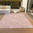 thumbnail image 6 of Addison Rugs Chantille Indoor/Outdoor Transitional Floral Pink Washable Rectangle Rug, 10' x 14', 6 of 6