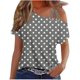 thumbnail image 1 of Tops de Ajuste Suelto para las Mujeres Moda Impresa Doble Suspensión Manga Corta Top Suelto, Blusa Casual Ligera, 1 of 5