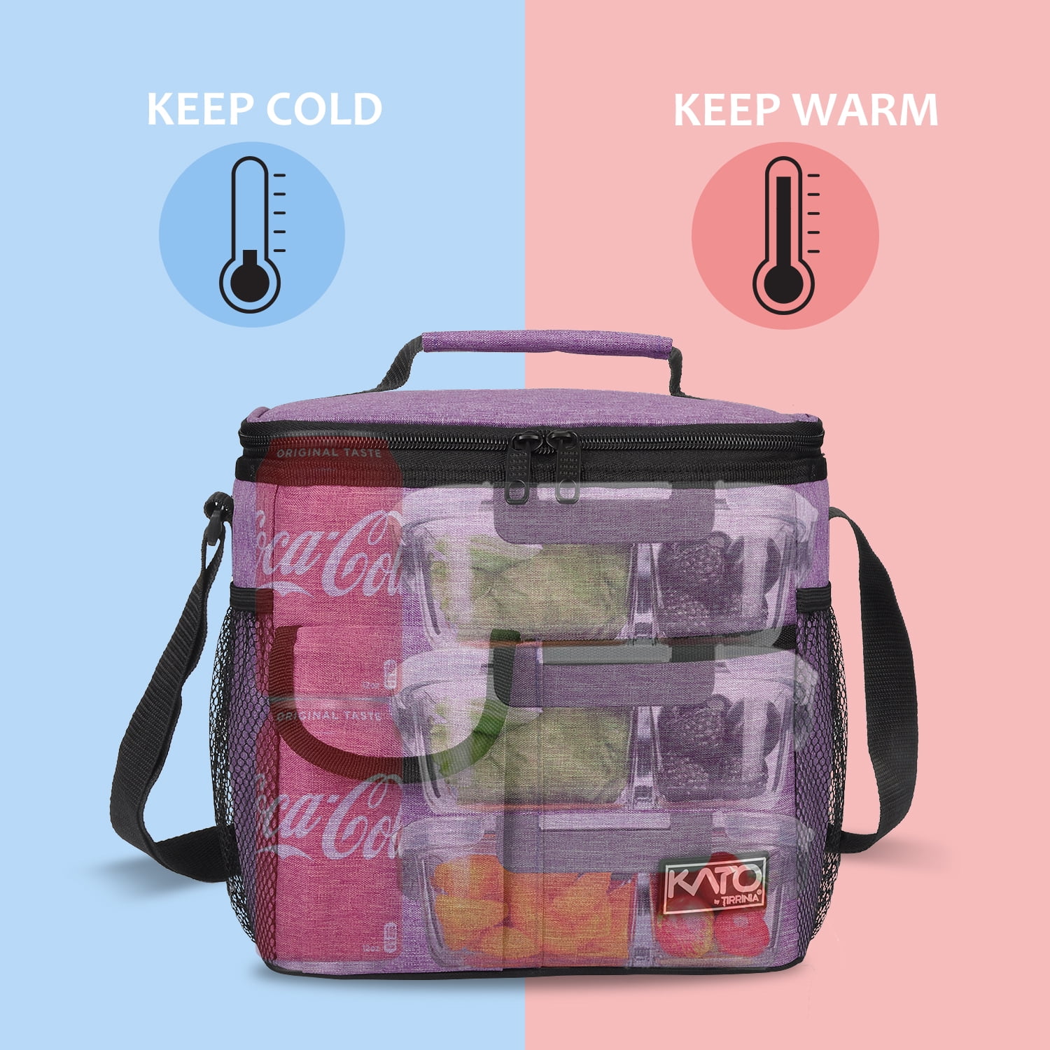 Flat Rectangle Small Lunch Box Portable Bag Cooler Thermal Meal Prep  Container Thick Insulated Food Bags For Women Men Kids Work - Lunch Box -  AliExpress